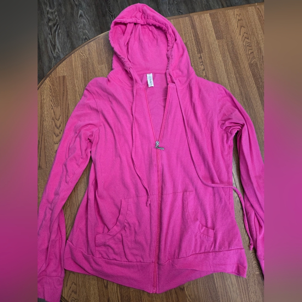 Thin Zip Up Hoodie Women's Size Medium
